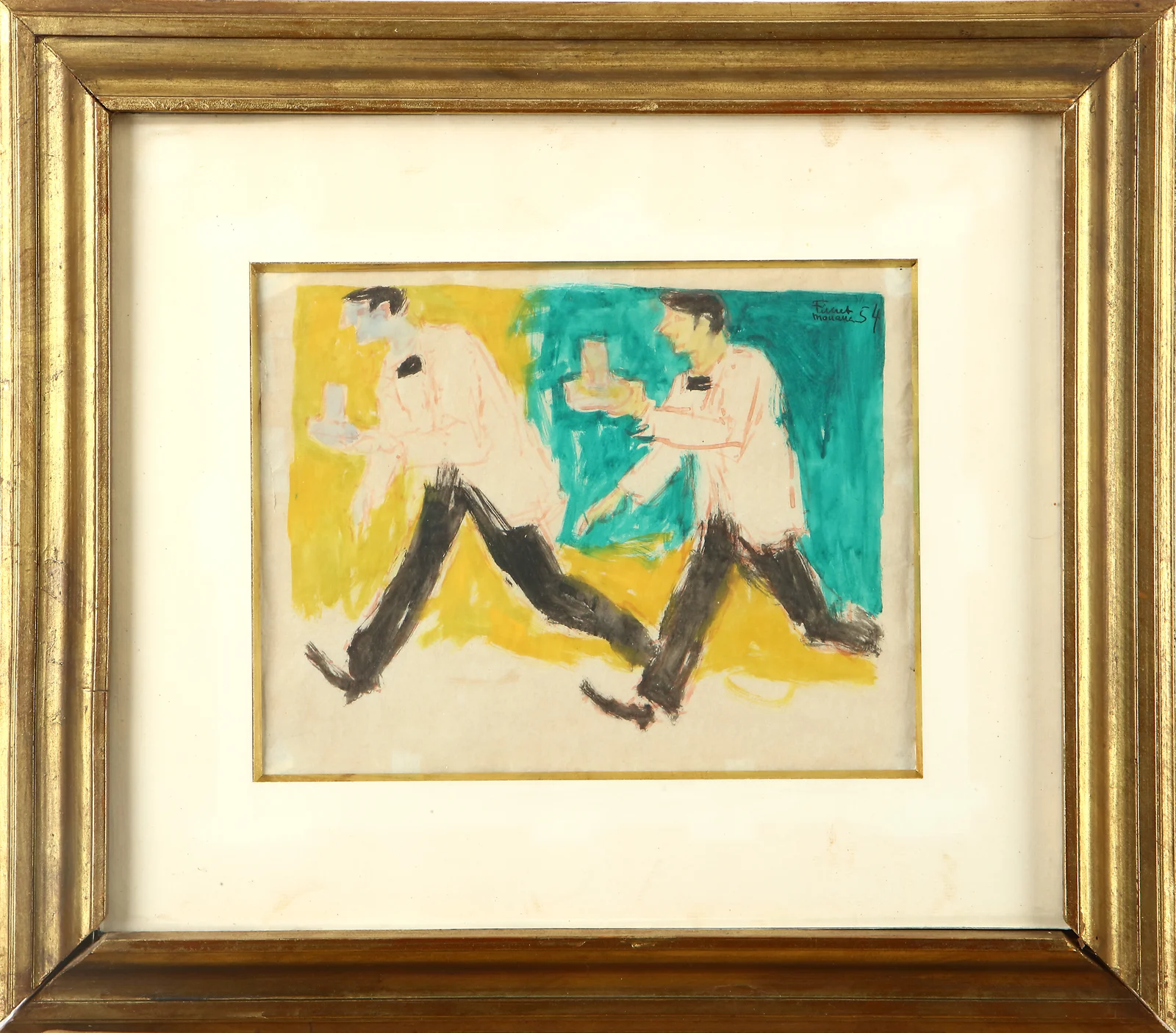 Fikret Mualla - Garsonlar - 1954 – görsel 2