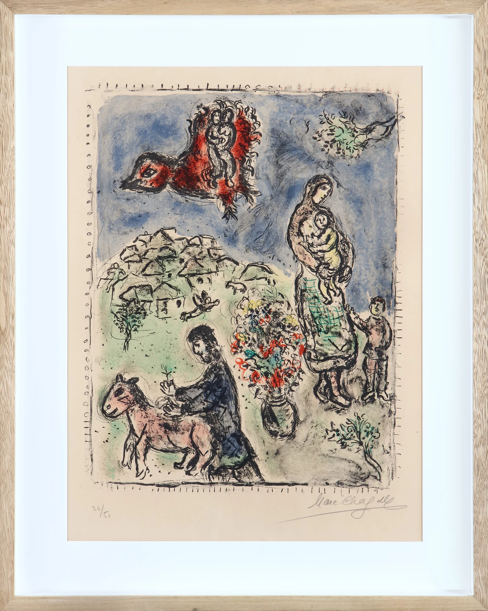 Marc Chagall - Entre Printemps et Été / Literature MOURLOT 687 / Eser yurt dışı müzayede çıkışlıdır. - 1973 – görsel 2