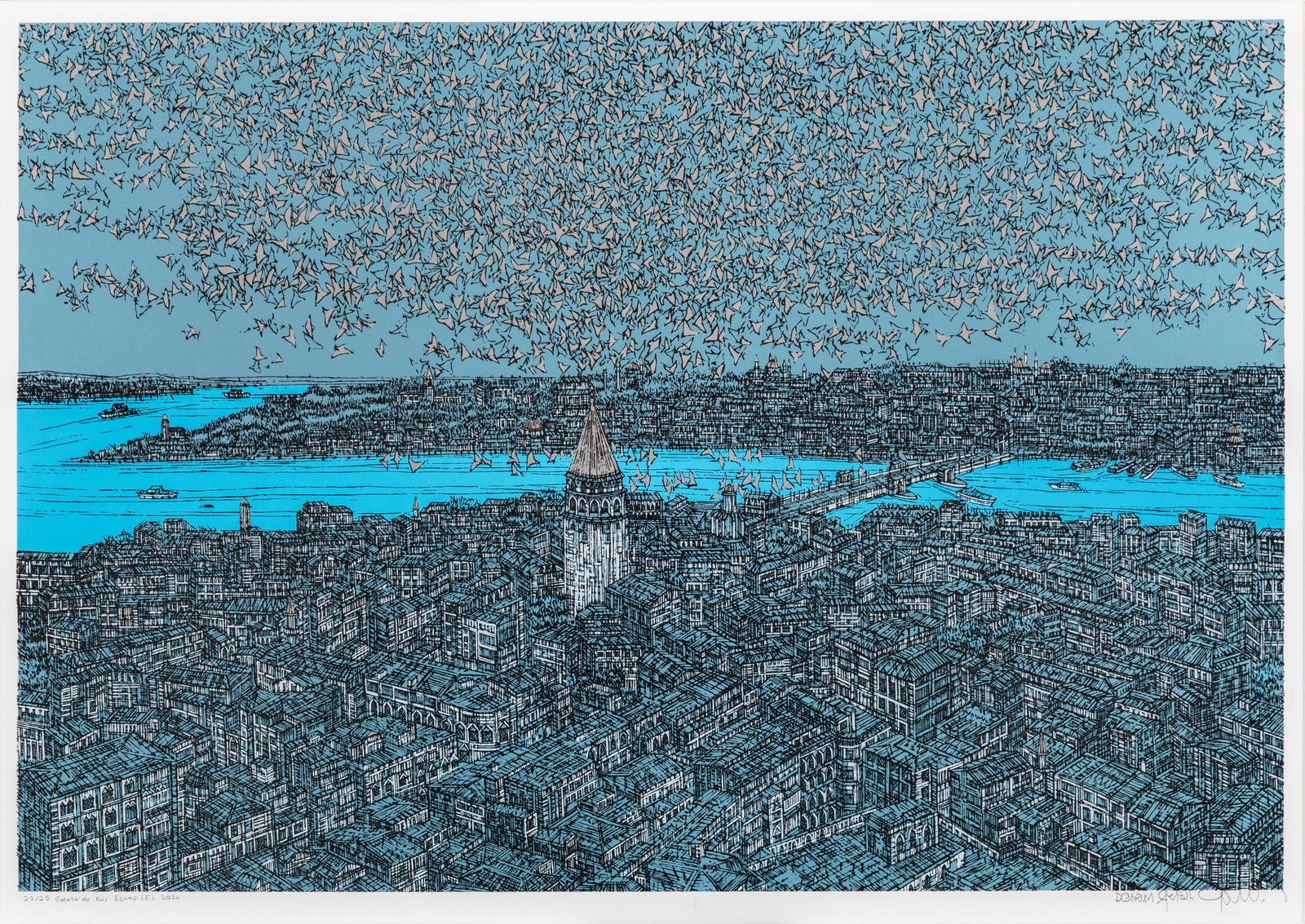 Galata'da kuş esintisi