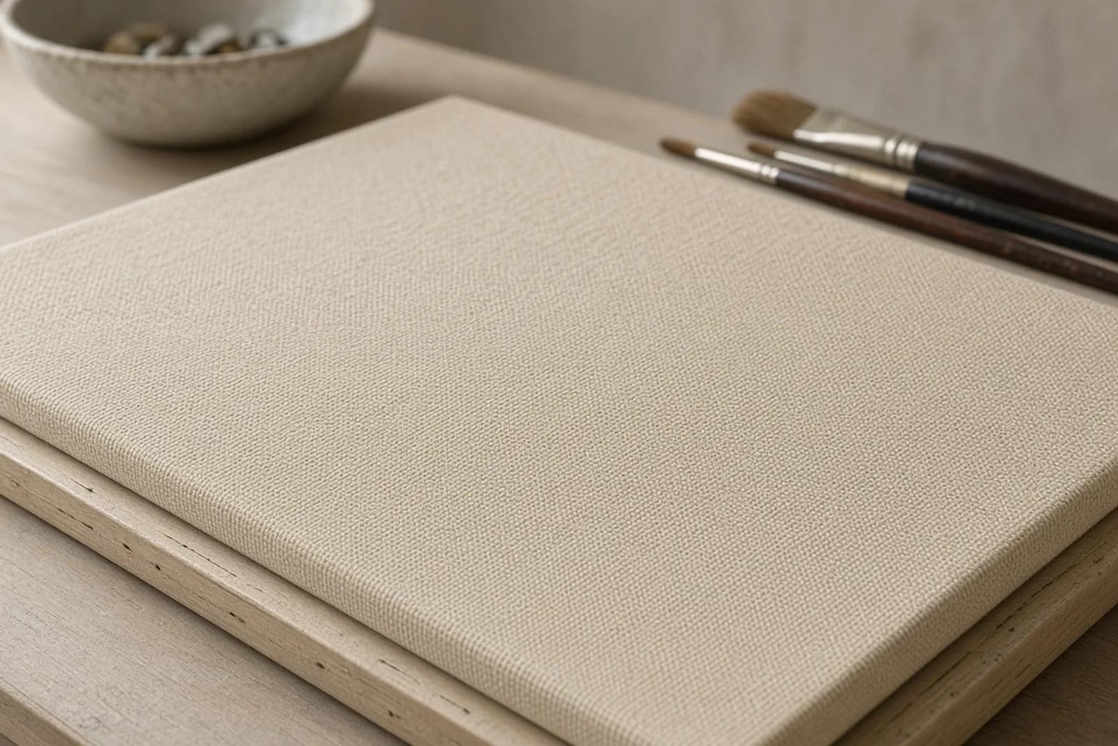 Unprimed canvas