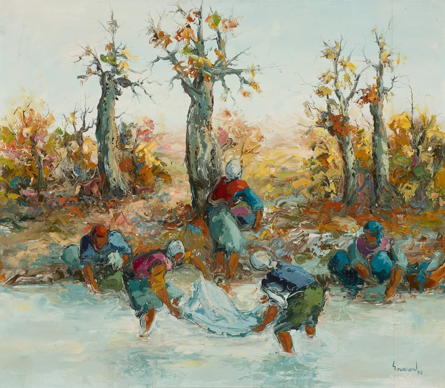 Saim Dursun - Figüratif Kompozisyon - 1995