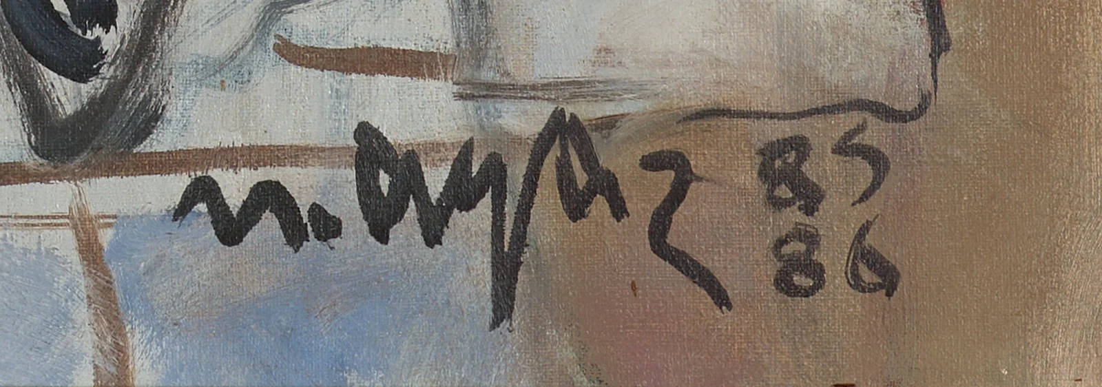 Mustafa Ayaz - Figüratif Kompozisyon - 1986 – görsel 3