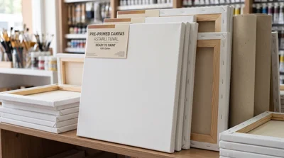 Commerciallyprimed canvas