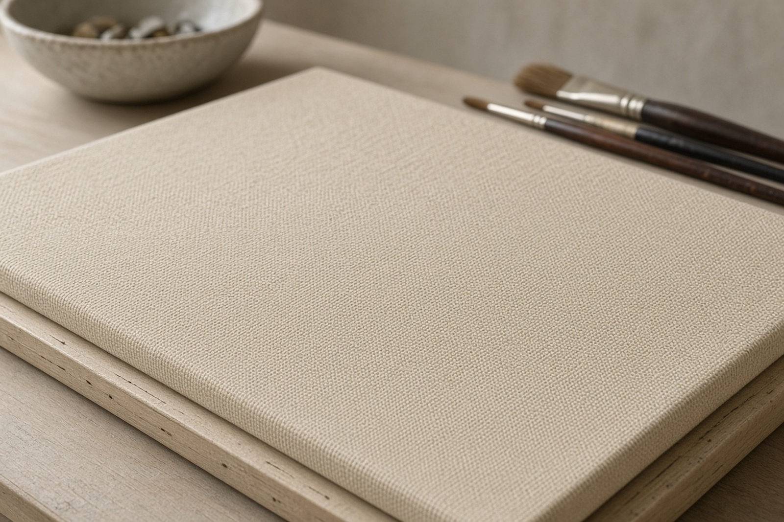Unprimed canvas